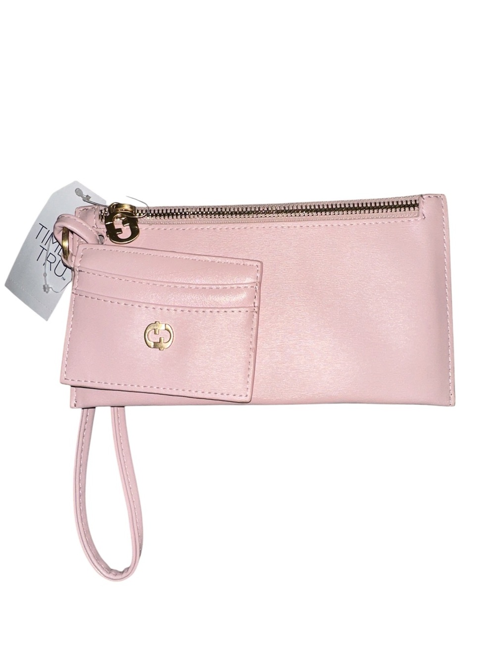 Time and Tru Women's Harper 2-Piece Clutch Wristlet and Card Case